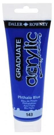 DALER ROWNEY AKRİLİK BOYA GRADUATE SERİSİ 120 ML PHTHALO BLUE 123120143