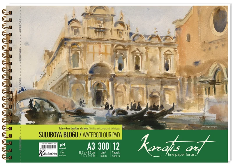 KESKİN RESİM KAĞIDI KARATİS ART A3 300 GR 50 Lİ 489006-99