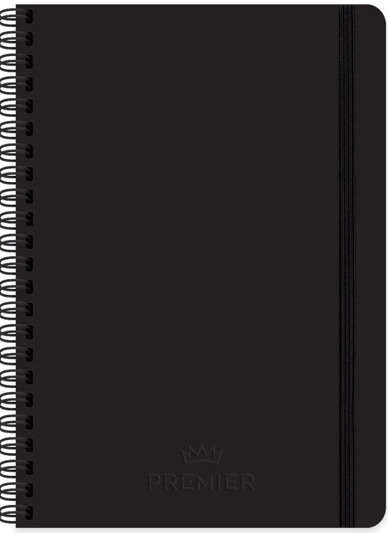 KESKİN DEFTER PREMİER SİYAH 17x24 SPİRALLİ 100 YP. KARELİ 410672