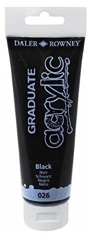 DALER ROWNEY AKRİLİK BOYA GRADUATE SERİSİ 120 ML BLACK 123120026
