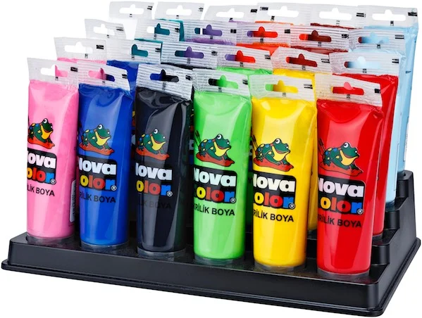 NOVA COLOR AKRİLİK BOYA TÜP 75 GR SET 24 LÜ NC-528