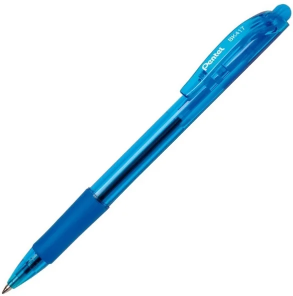 PENTEL TÜKENMEZ KALEM EKONOMİK BK417 0.7 AÇIK MAVİ Y BK417-S