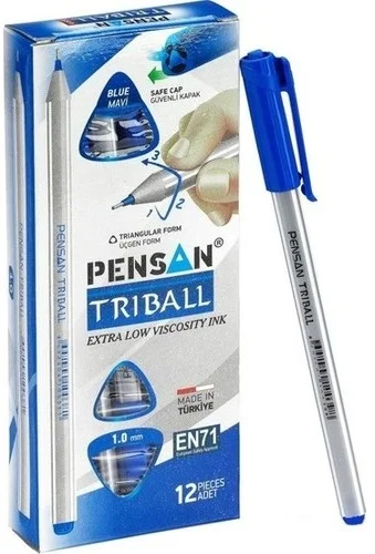 HB PENSAN TÜKENMEZ TRIBALL 1MM 12 Lİ 01003 MAVİ