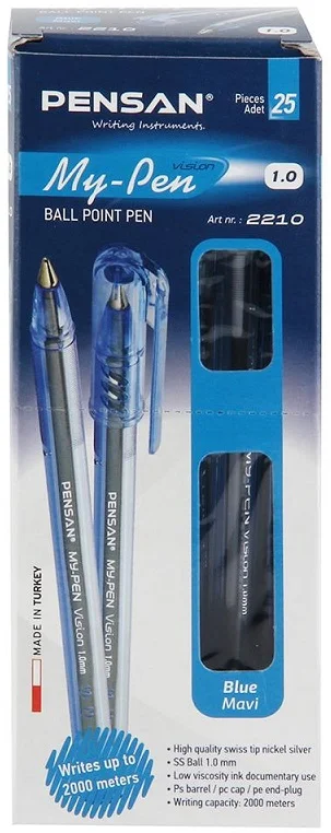 HB PENSAN TÜKENMEZ MY-PEN 1.0 25 Lİ 2210 MAVİ