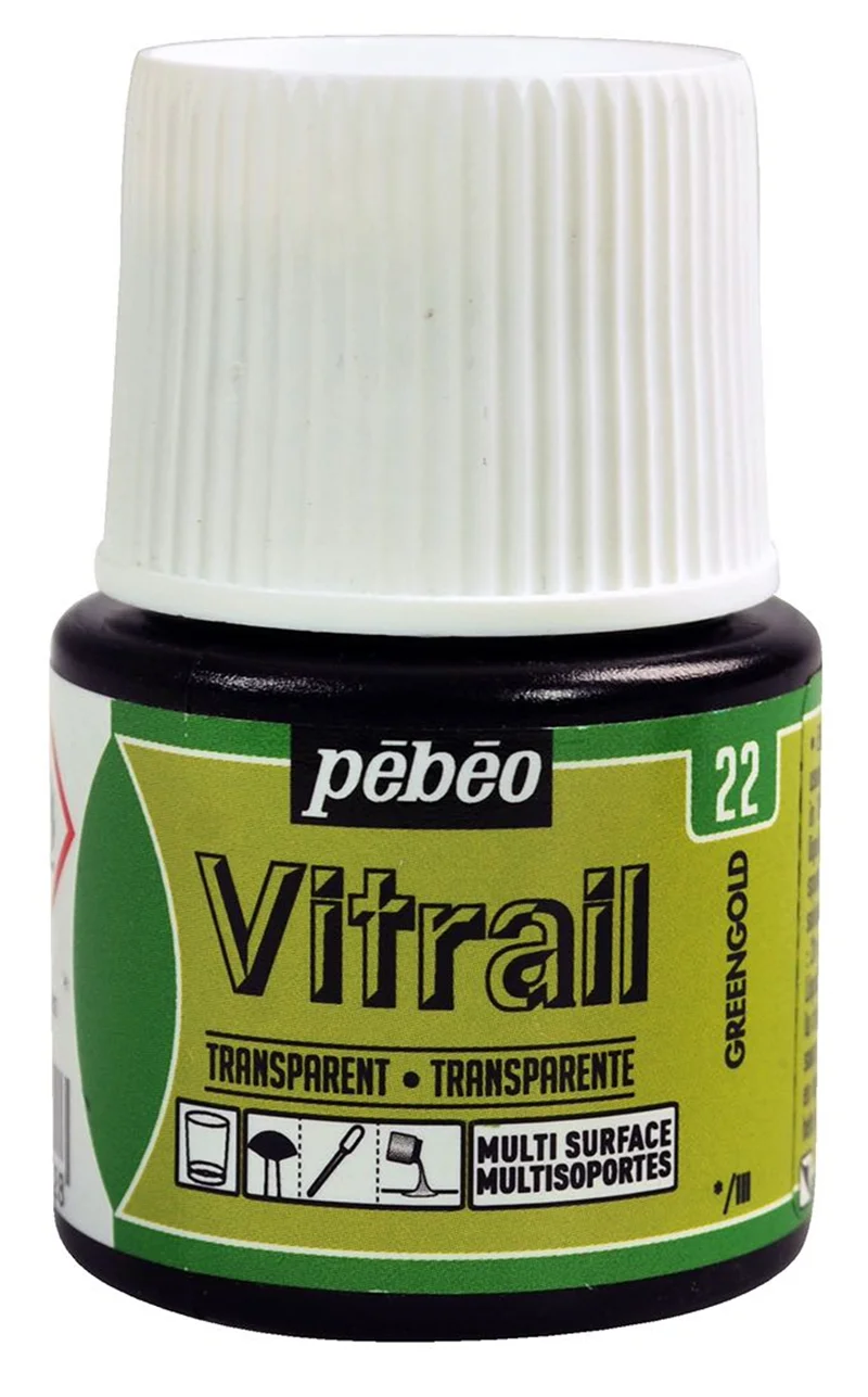 PEBEO CAM BOYASI VITRAIL TRANSPARAN 45 ML 050*22 GREENGOLD