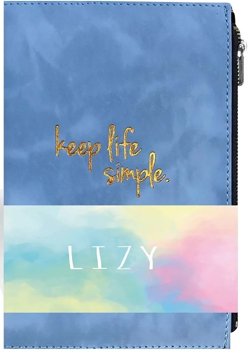 LİZ DEFTER 15x22 VELUR DESEN FERMUARLI IVORY 70 GR 96 YP VELFRD
