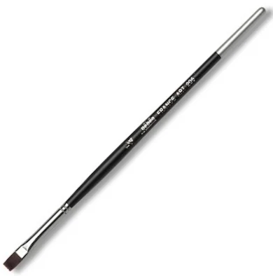 PEBEO FIRÇA 205 SERİSİ DÜZ KESİK SİYAH SENTETİK KIL KISA SAP NO:1/4 205 1/4