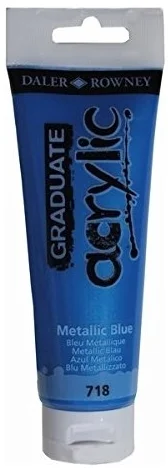 DALER ROWNEY AKRİLİK BOYA GRADUATE SERİSİ 120 ML METALIC BLUE 123120718