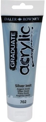 DALER ROWNEY AKRİLİK BOYA GRADUATE SERİSİ 120 ML SILVER IMIT 123120702
