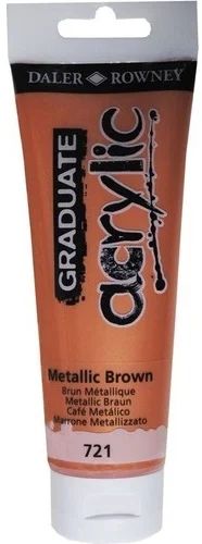 DALER ROWNEY AKRİLİK BOYA GRADUATE SERİSİ 120 ML METALIC BROWN 123120721