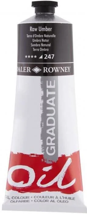 DALER ROWNEY YAĞLI BOYA GRADUATE GRAD SERİSİ 200 ML RAW UMBER 117200247