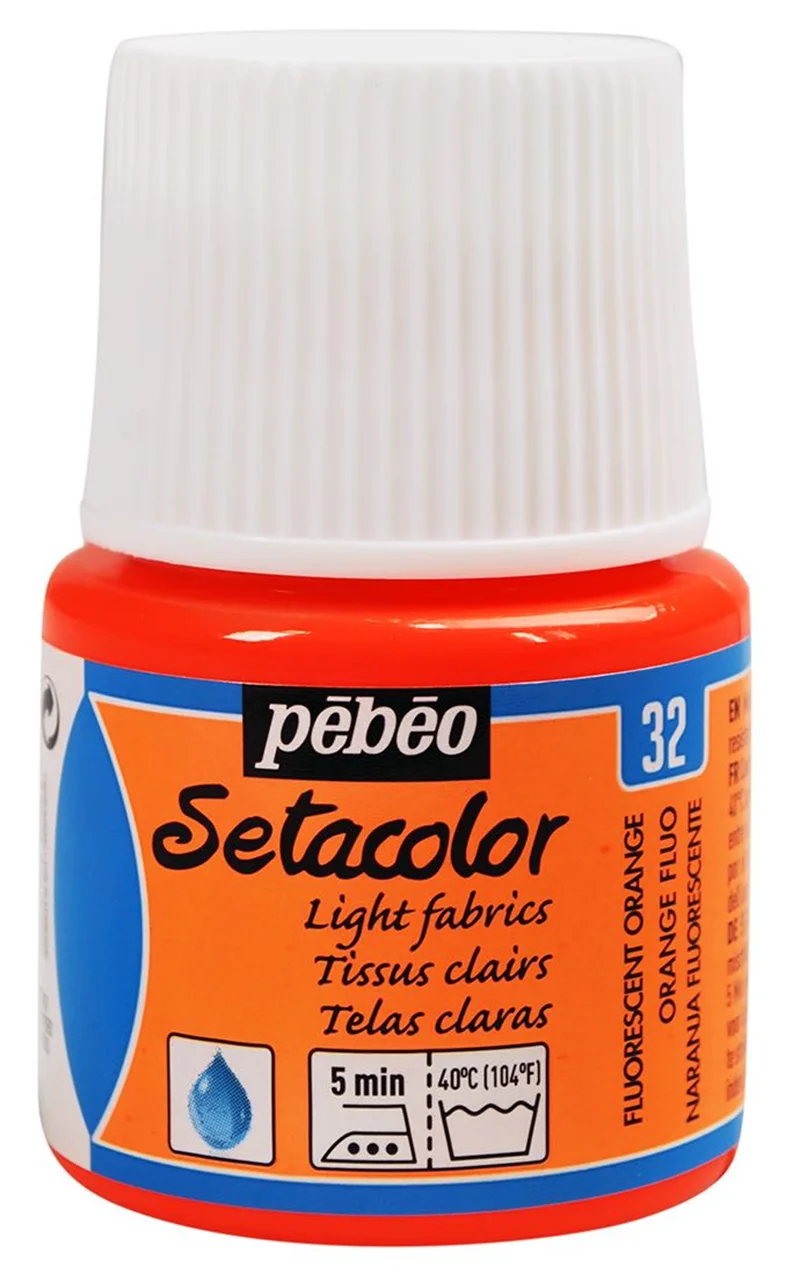 PEBEO KUMAŞ BOYASI SETACOLOR TRANSPARENT 45 ML 329*32 FOSFORLU ORANGE