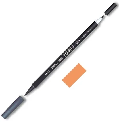 MARVY FIRÇA KALEM BRUSH PEN ÇİFT UÇLU 1800-083 BUTTERSCOTC