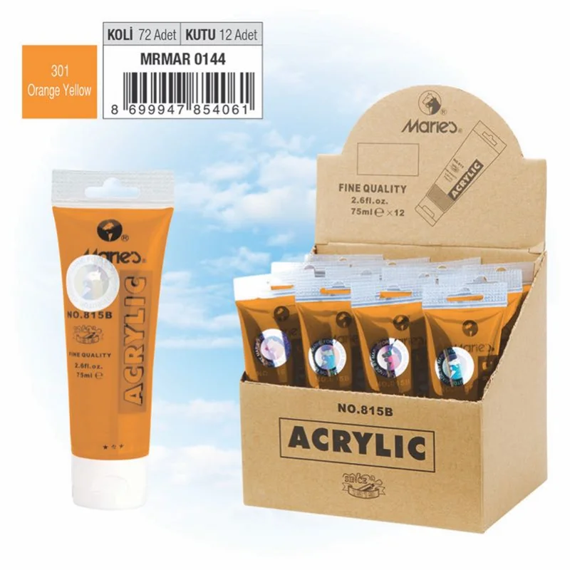 MARIES AKRİLİK BOYA 75 ML 815-301 ORANGE YELLOW