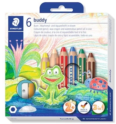 STAEDTLER AQUARELL BOYA JUNIOR 3 in1 6 LI 140 C6