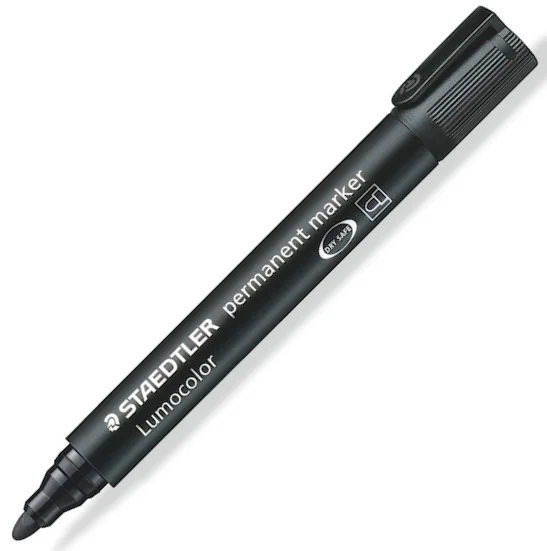 STAEDTLER PERMANENT MARKÖR LUMOCOLOR YUVARLAK UÇ 2.0 SİYAH 352-9