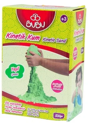BU-BU KİNETİK KUM 500 GR. YEŞİL BUBU-KU0003