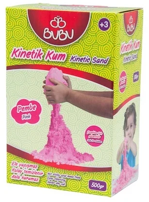 BU-BU KİNETİK KUM 500 GR. PEMBE BUBU-KU0005
