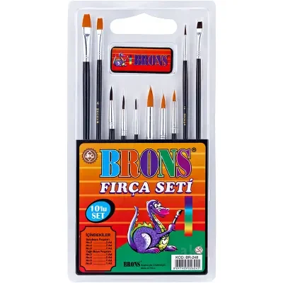 BRONS FIRÇA SETİ 10 LU BR-248