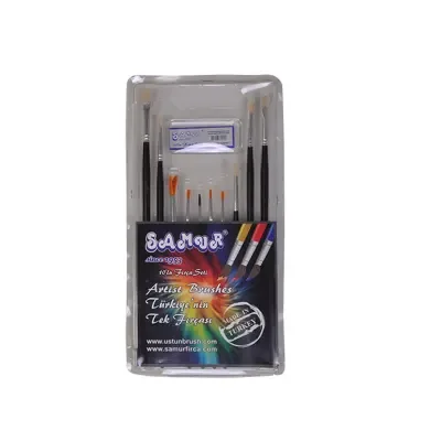 SAMUR SULU-YAĞLI-AKRİLİK BOYA FIRÇASI 10 LU SET