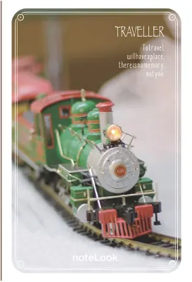 SCRIKSS NOTELOOK DEFTER TRAVEL LOCOMOTIVE A6 DÜZ