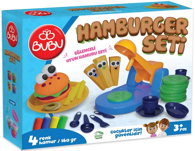 BU-BU OYUN HAMURU SETİ HAMBURGER (L) BUBU-OH0010