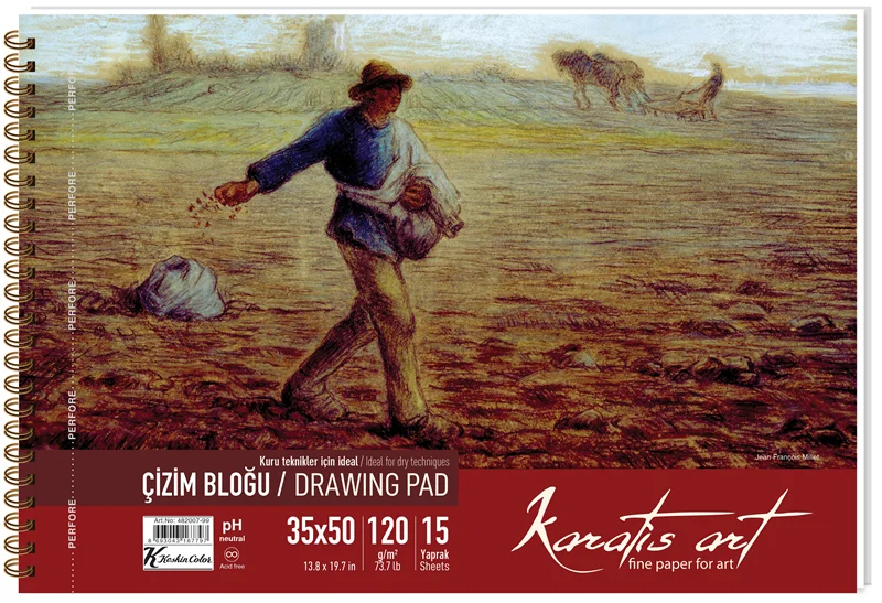 KESKİN RESİM KAĞIDI KARATİS ART 50x70 120 GR 10 LU 483007