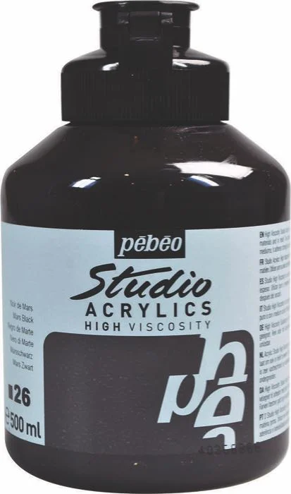 PEBEO AKRİLİK BOYA STUDIO 500 ML 171*26 MARS BLACK