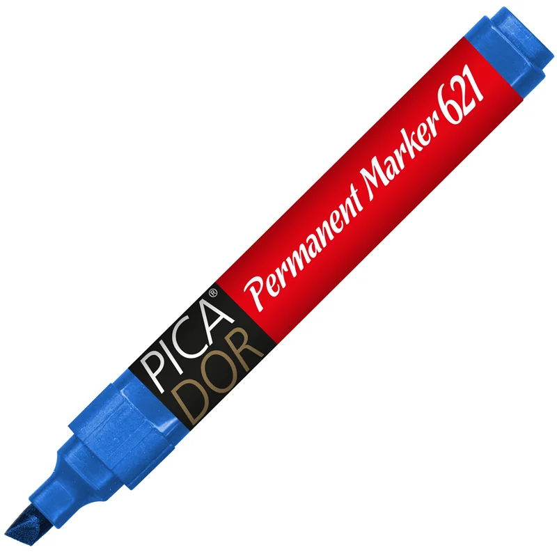 PICADOR PERMANENT MARKER 621 KESİK UÇ MAVİ