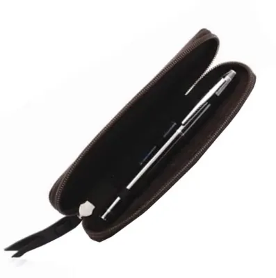 SCRIKSS KALEMLİK DR 2109-2 TOSCANA HAKİKİ DERİ TEKLİ KAHVERENGİ