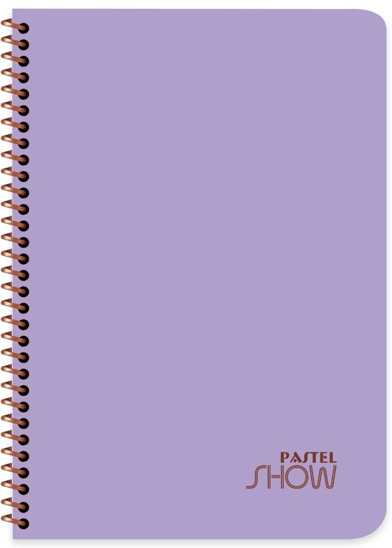 KESKİN DEFTER PASTEL SHOW A4 SPİRALLİ PP KAPAK 96 YP ÇİZGİLİ 324431-99