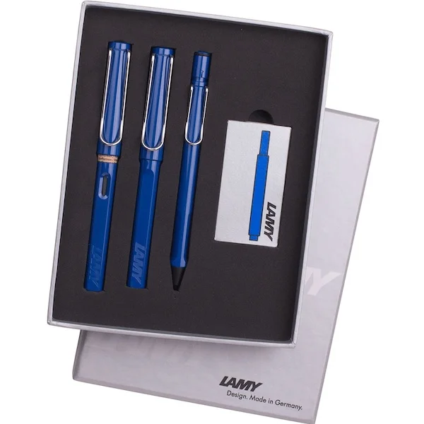 LAMY DOLMA+ROLLER+VERSATİL KALEM SET SAFARI K.MAVİ TB3-14DRV
