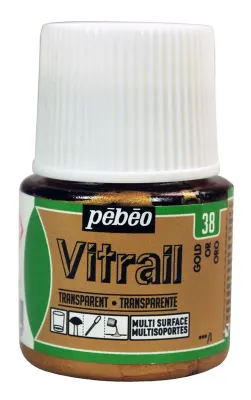 PEBEO CAM BOYASI VITRAIL TRANSPARAN 45 ML 050*38 GOLD