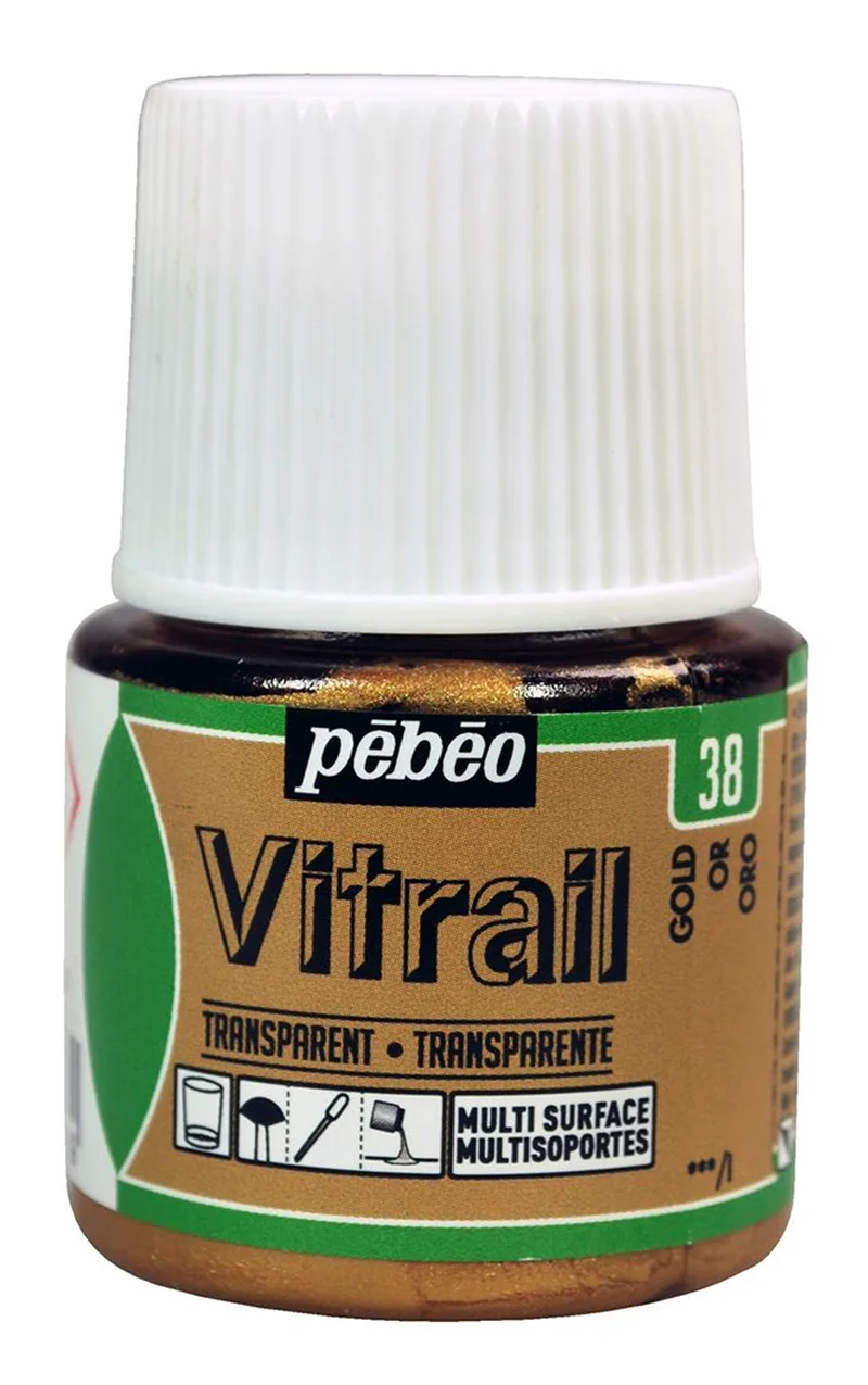 PEBEO CAM BOYASI VITRAIL TRANSPARAN 45 ML 050*38 GOLD