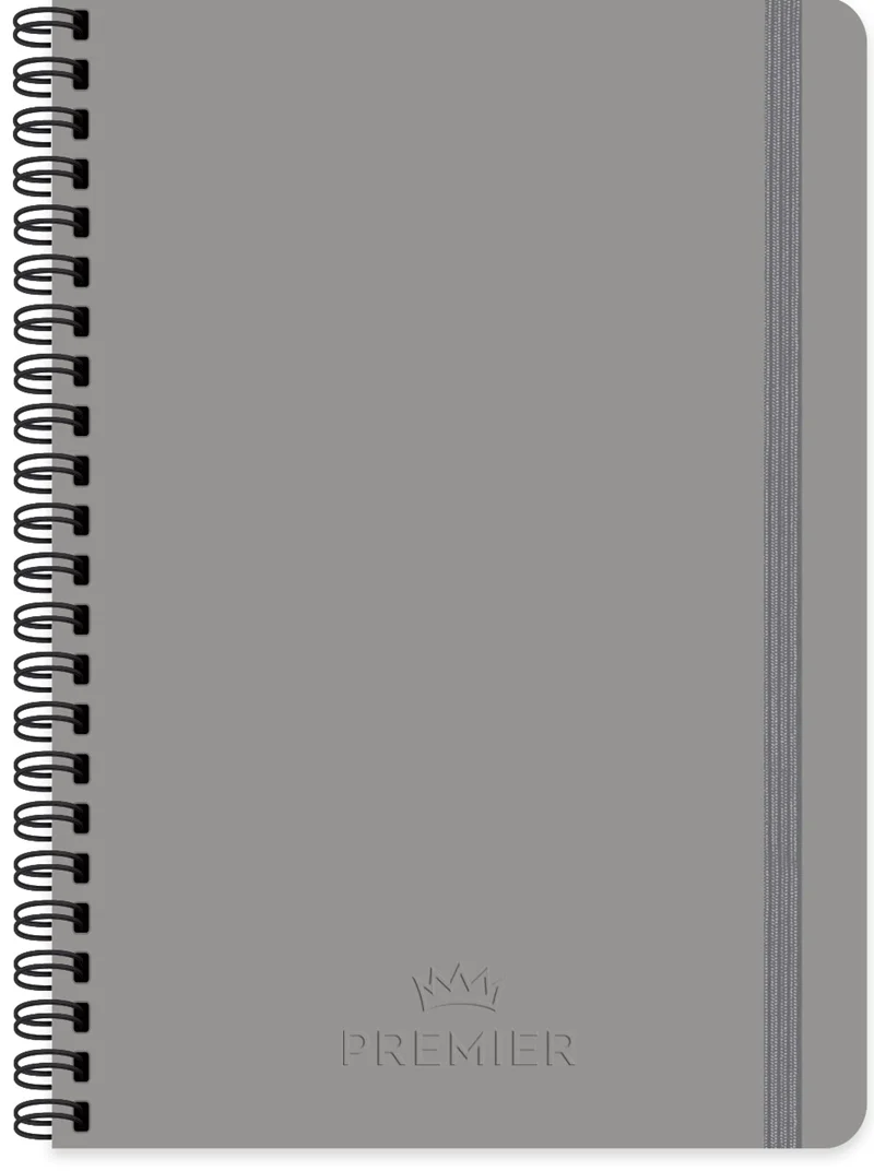 KESKİN DEFTER PREMİER GRİ 17x24 SPİRALLİ 100 YP. KARELİ 410674