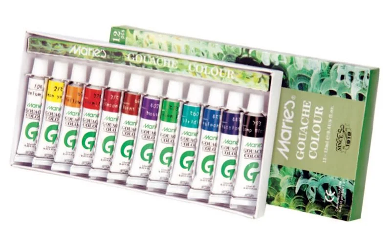 MARIES GUAJ BOYA SETİ 12 ML 12 Lİ 7312C