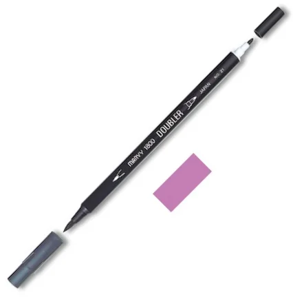 MARVY FIRÇA KALEM BRUSH PEN ÇİFT UÇLU 1800-031 PALE VIOLET