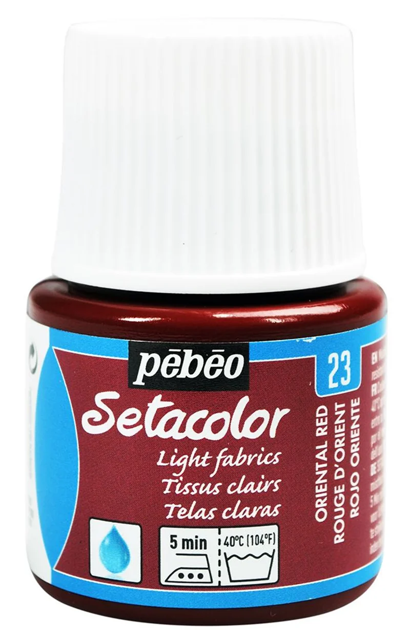 PEBEO KUMAŞ BOYASI SETACOLOR TRANSPARENT 45 ML 329*23 ROUGE D'ORIENT