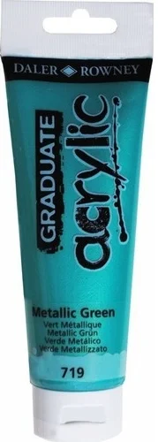 DALER ROWNEY AKRİLİK BOYA GRADUATE SERİSİ 120 ML METALIC GREEN 123120719