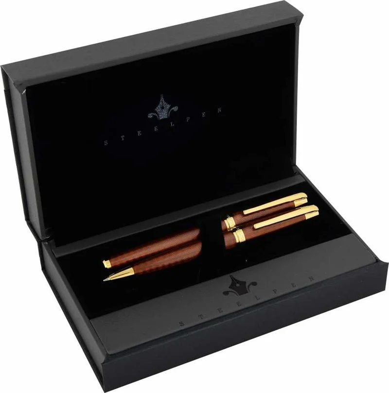 STEELPEN DOLMA KALEM+TÜKENMEZ KALEM SET CARENS SERİSİ BAKIR 267