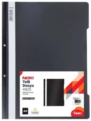 NOKİ TELLİ DOSYA XL 4825 SİYAH 10 LU 4825S10