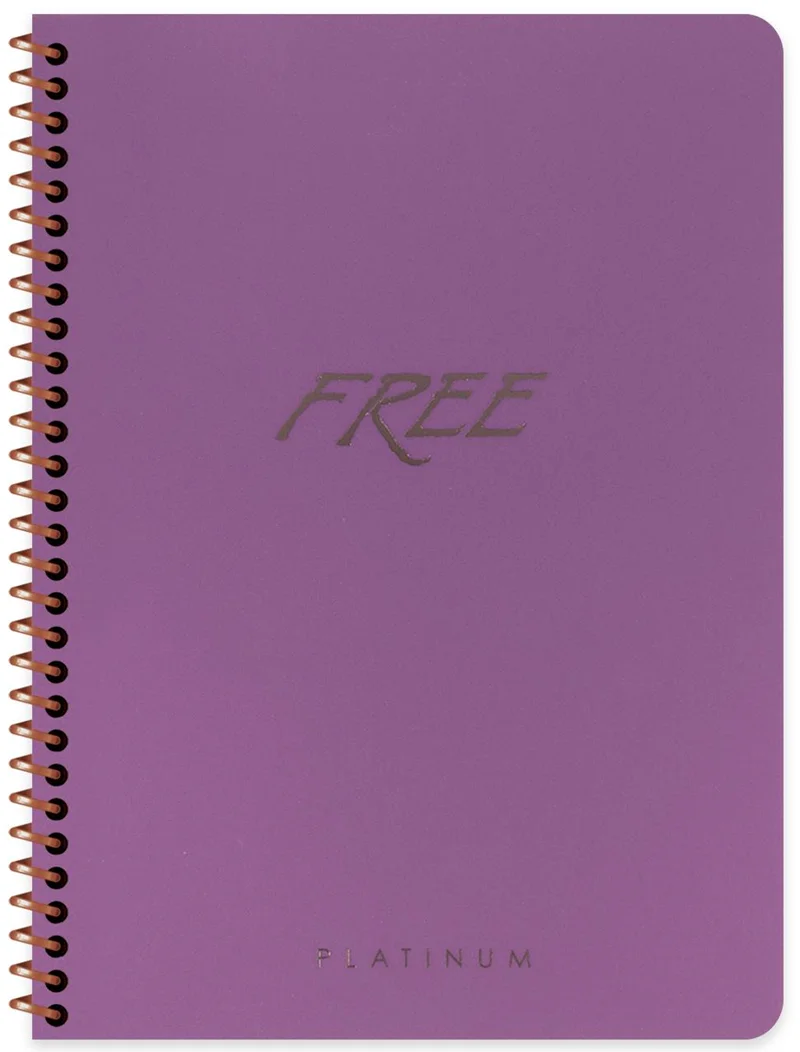 KESKİN DEFTER FREE PLATİNUM 16,5x22,5 PP KAPAK 80 YP. KARELİ 320372