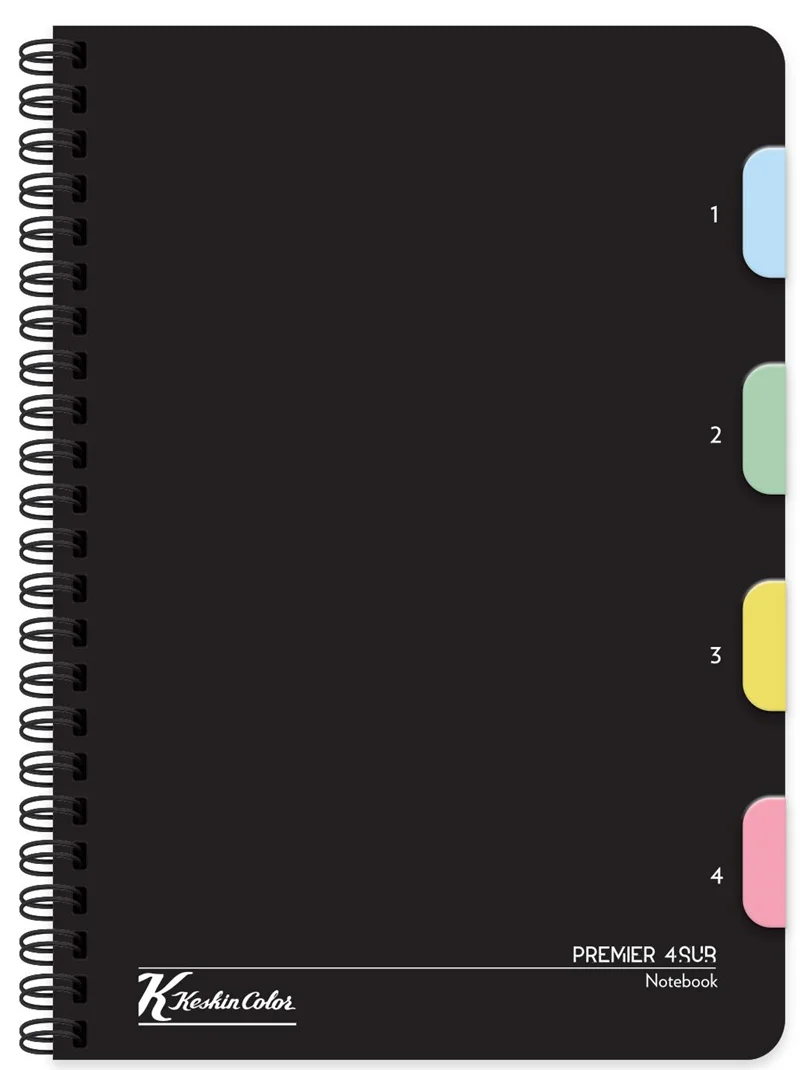 KESKİN DEFTER PREMİER FOURSUB 17x24 PP KAPAK AYRAÇLI 120 YP. ÇİZGİLİ 351661