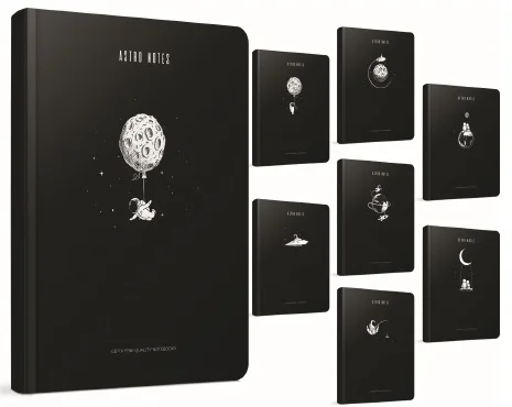 GIPTA DEFTER ASTRO NOTES A5 İP DİKİŞ SERT KAPAK 120 YP. ÇİZGİLİ 5405