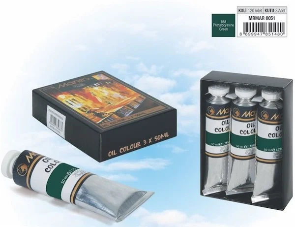 MARIES YAĞLI BOYA 50 ML E1384-72*558 PHTHALOCYANINE GREEN