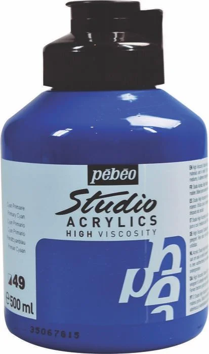 PEBEO AKRİLİK BOYA STUDIO 500 ML 171*49 PRIMARY CYAN