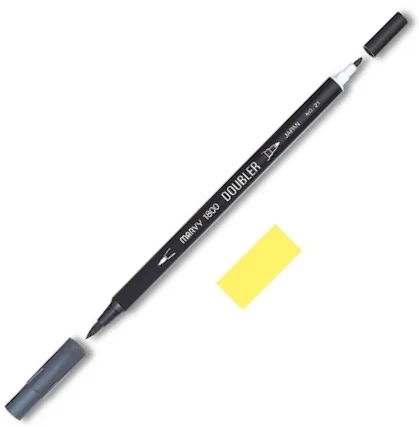 MARVY FIRÇA KALEM BRUSH PEN ÇİFT UÇLU 1800-069 CITRUS YELLOW