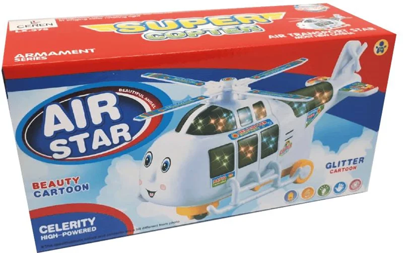 CANTOYS IŞIKLI PİLLİ VE SESLİ SEVİMLİ HELİKOPTER CTOY-LX375