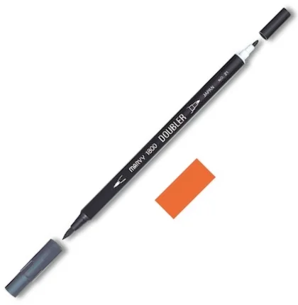 MARVY FIRÇA KALEM BRUSH PEN ÇİFT UÇLU 1800-087 PUMPKIN