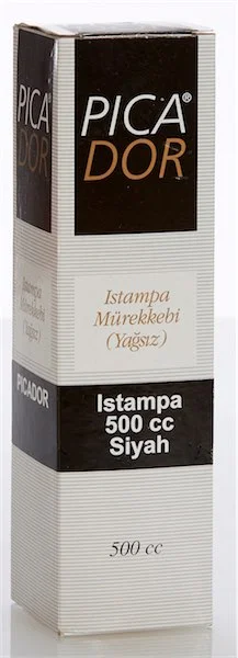PICADOR ISTAMPA MÜREKKEBİ 50 CC SİYAH KE004